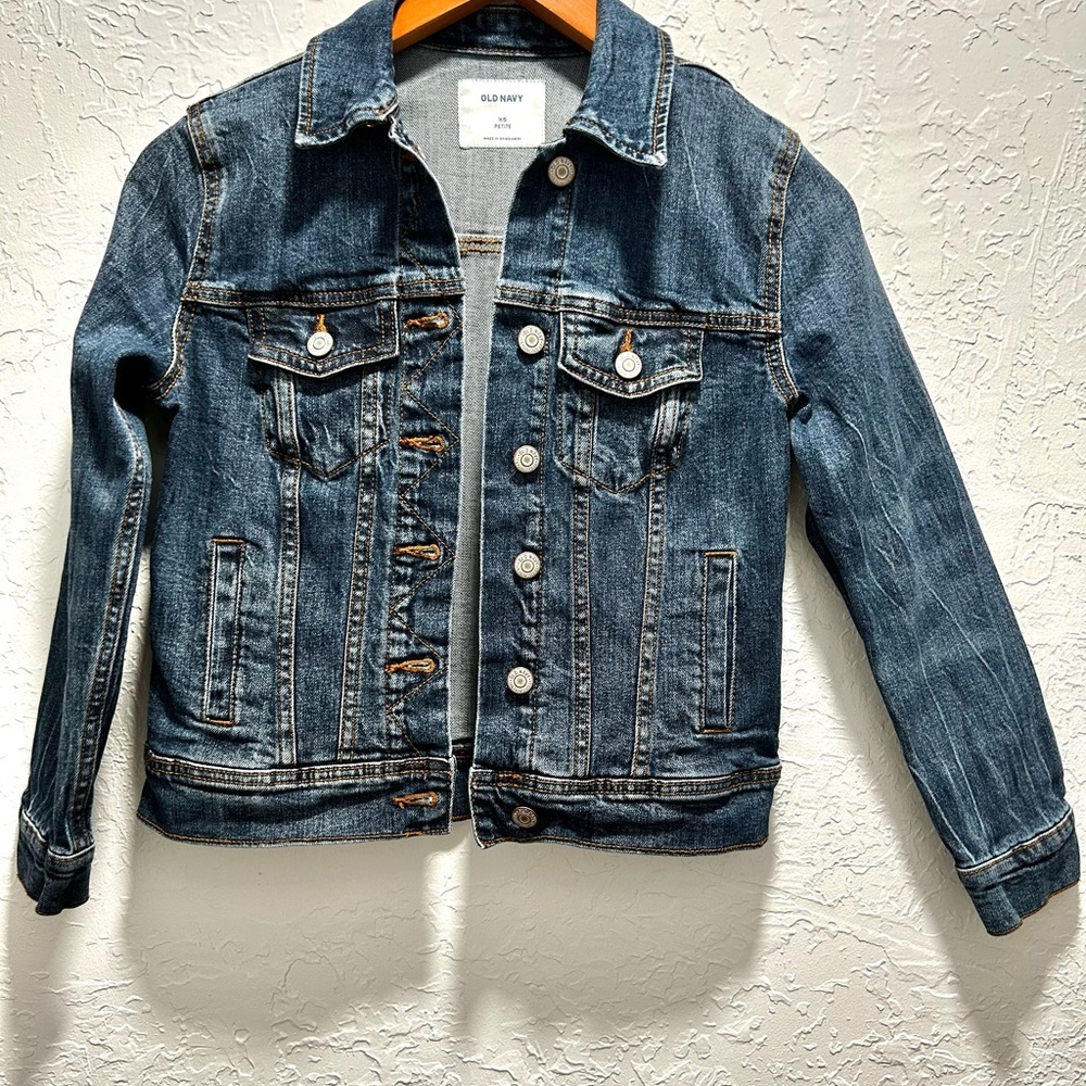 Old Navy Blue jean jacket size xs - Picture 1 of 10
